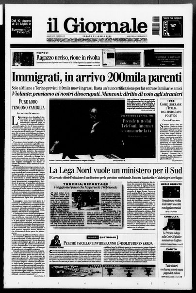 Il giornale : quotidiano del mattino